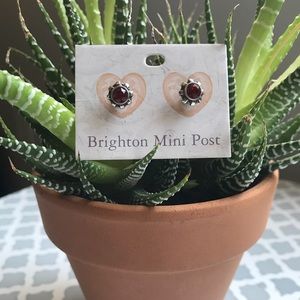 Brighton Mini Post Red/Silver Earrings